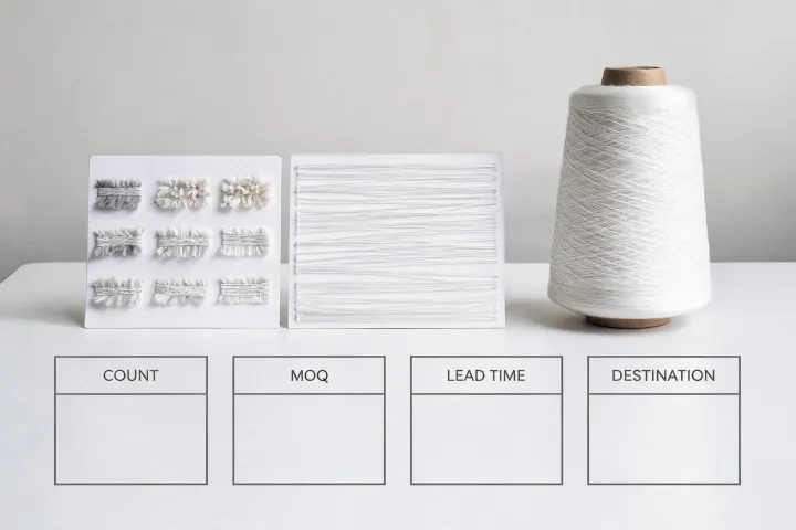 Fiber and yarn RFQ with labeled samples